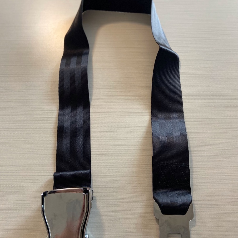 Airplane airline seat belt extension